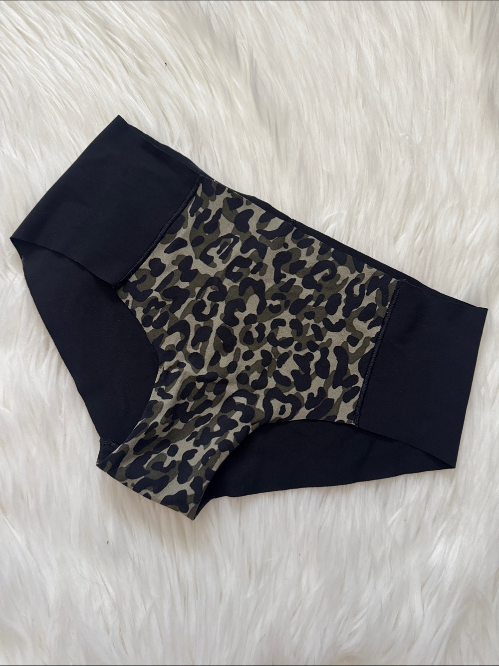 Victoria's Secret PINK Leopard Hipster Briefs - Black & Olive